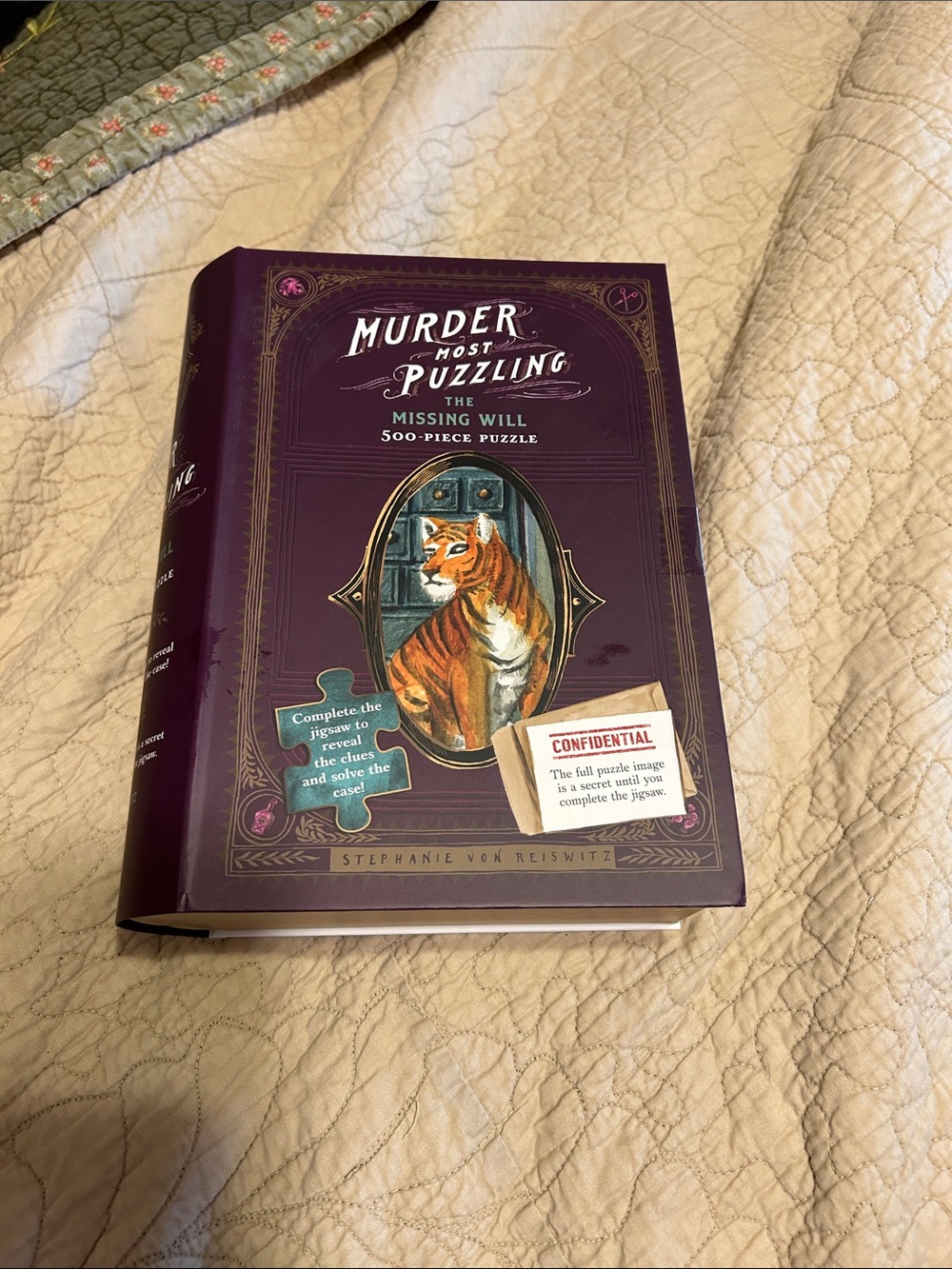 Murder Most Puzzling 500-Piece Jigsaw Puzzle - Purple Cover